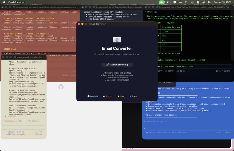Email Converter App Screenshot
